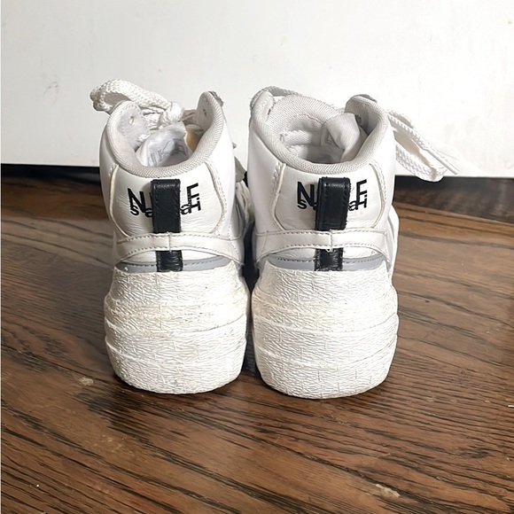 NIKE X SACAI BLAZER MID - WHITE GREY - Men’s 5.5, equivalent to women’s 7 - Picture 3 of 5